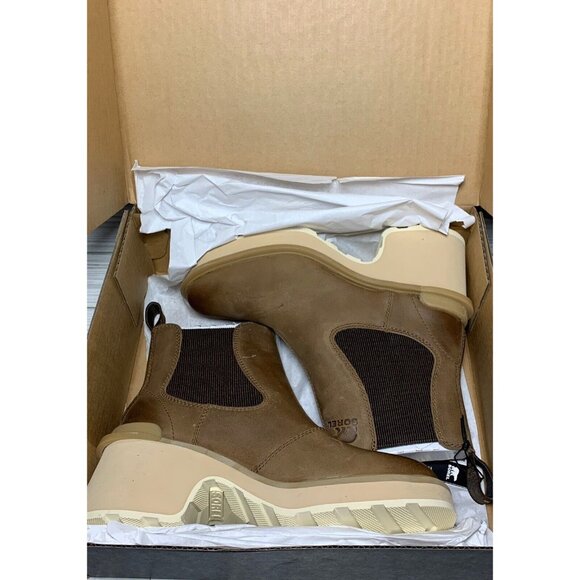 SOREL® Women's Hi-Line Heel Chelsea Waterproof Boot Umber, Ceramic Size 7 - Picture 8 of 9